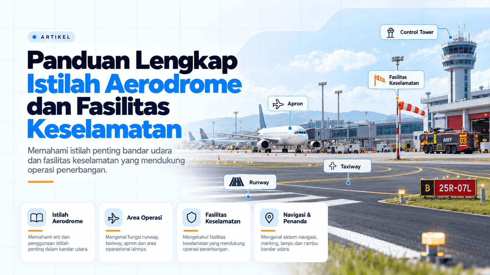 Panduan Singkat Istilah Aerodrome dan Fasilitas Keselamatan